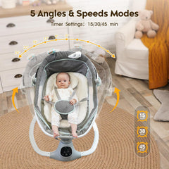 Electric Baby Swing for Infants to Toddler, Multifunction Rocker